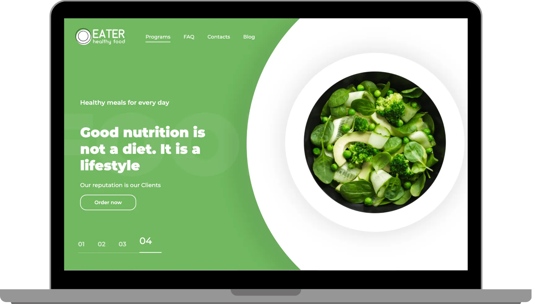 Drawing of the notebook with the website