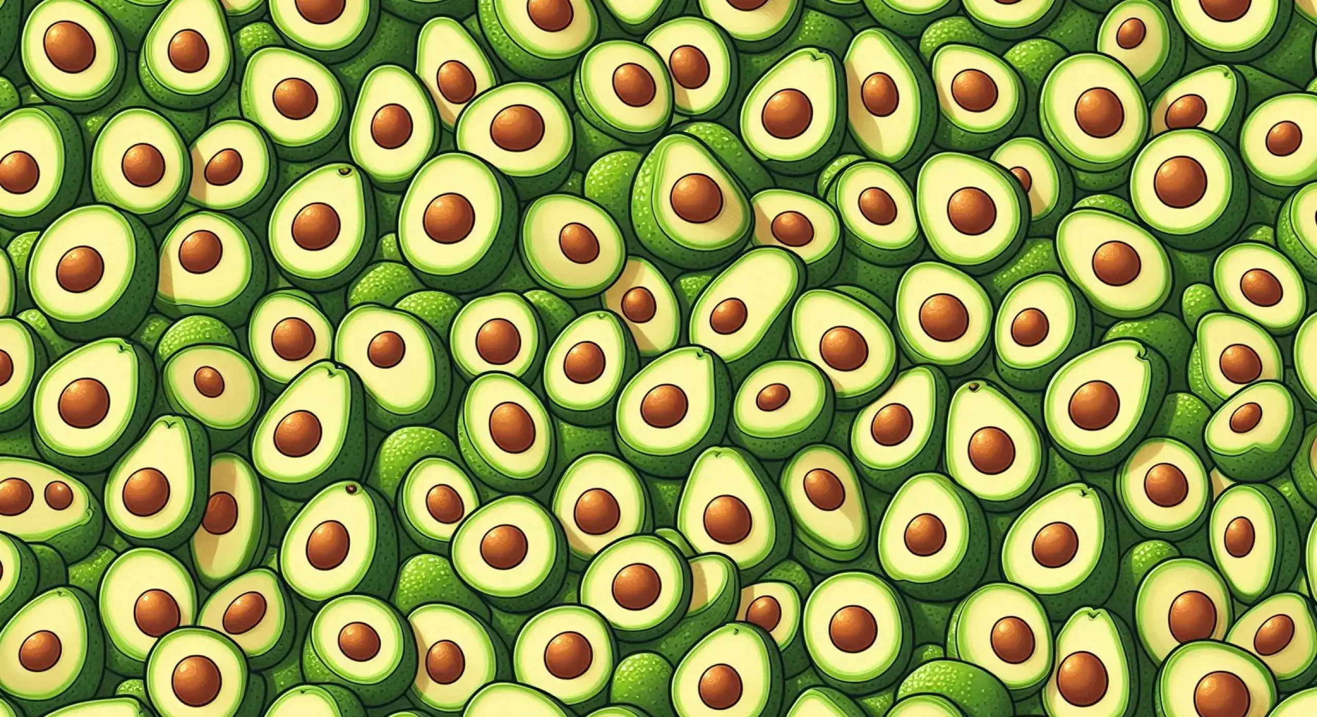 Drawing of the avocados